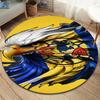 Club de Futbol América Round Area Rug,Carpet Rug for Living Room Bedroom Sofa Playroom Decor,Non-slip Floor Mat