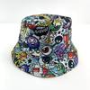 Pattern Hat Cartoon Doublesided Wearable Womens Sunshade Fisherman Hatscaps