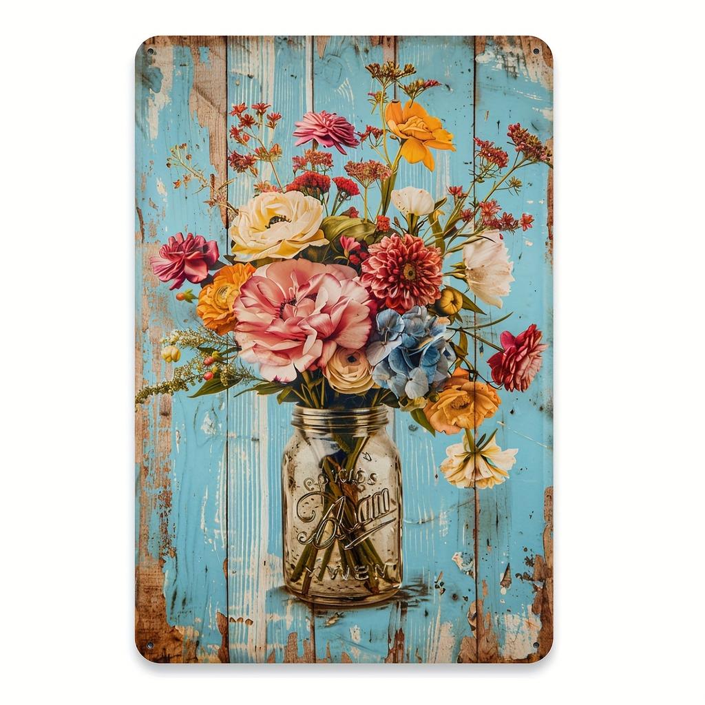 A Vintage Tinplate Metal Artwork Featuring a Humorous Crazy Cat Lady Design Perfect for Decorating Walls In Living Rooms P