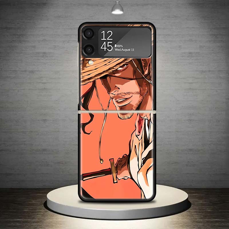 Bleach Kyoraku Shunsui Phone Case For Samsung Galaxy Z Flip 7 6 5 4 3 5G Shockproof Cover Z Flip7 Flip6 ZFlip5 Flip3 Flip4 Luxur