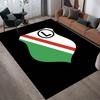 Legia Warszawa Home Sofa Decoration for Living Room & Bedroom, Non‑Slip Play Flannel Floor Mat for Game Room