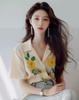 2025 Summer New French Tea Break Kikyo Exquisite Collar Style Shirt Women's Fashion Versatile Top