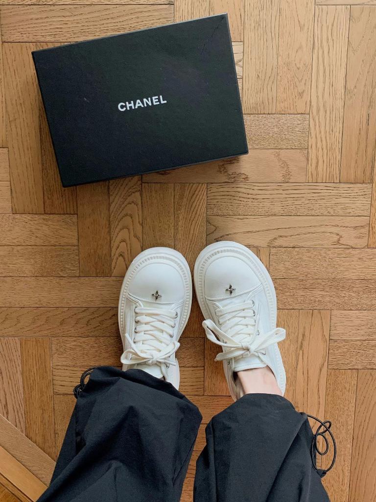 Sheepskin Version~ 8cm Thick-soled Large Round Head Casual Canvas Shoes Women's Small Leather Muffin Shoes Board Shoes Sports Shoes