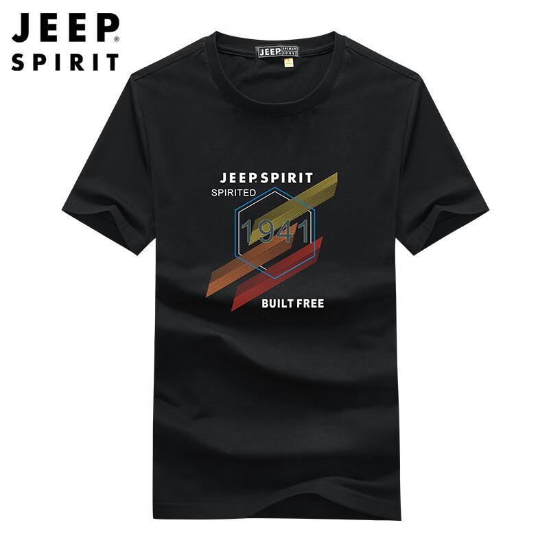 JEEP SPIRIT Men s Breathable Casual Round Neck T-Shirt XL