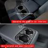 For Subaru Forester 2024 2025 2026 ABS Carbonfiber Interior Center Conlose Rear Row Seat Water Cup Holder Panle Cover Sticker
