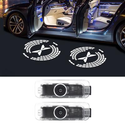 2PCS For Xpeng G9 2022 2023 2024 2025 LED Car Logo Laser Projector Welcome Door Lights Lamps Projection Atmosphere Light