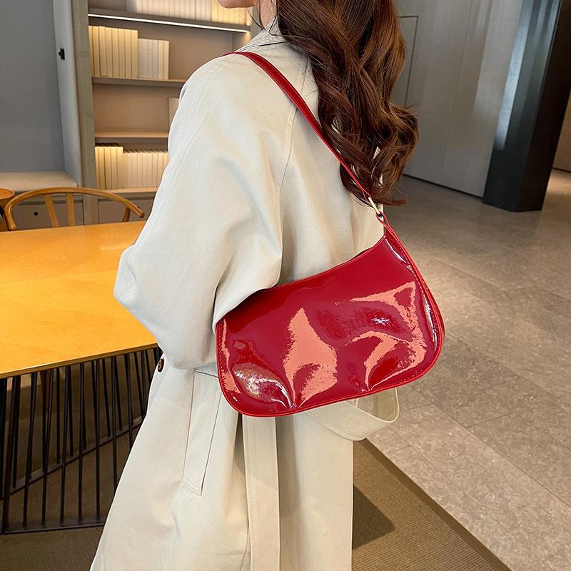 Koreanisches Designer Damen Leder Schultertasche Reißverschluss Handtasche Lässige Tote für Mädchen Tägliche Nutzung Geschenk