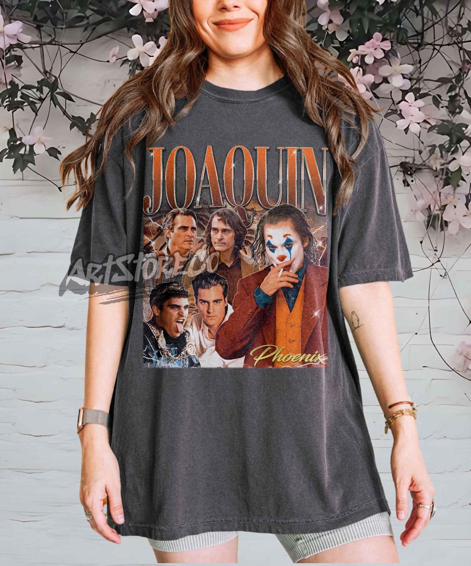 Joaquin Phoenix Joker Vintage Graphic Tee, Retro Movie Apparel S