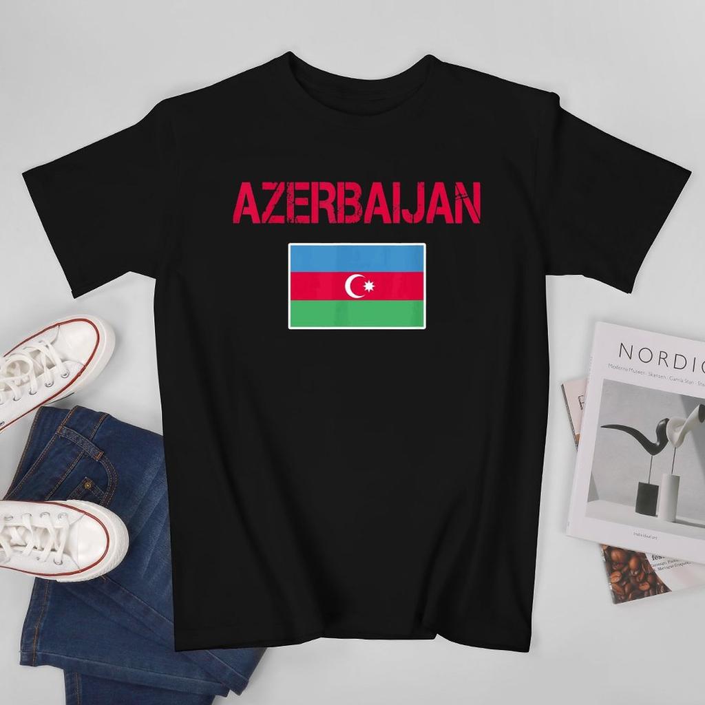 More Design Azerbaijan Flag Azerbaijani Unisex Tshirt Tees Tshirt Oneck T Shirts Unisex Boys Clothing 100 Cotton