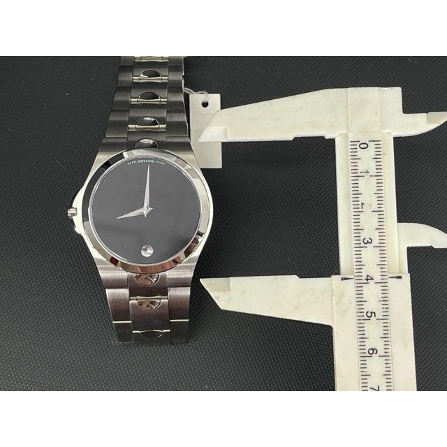 Used Exhibition Guaranteed Operation MOVADO 84 E7 1850 Movado Stainless Steel Case Watch Black Dial Men's SWISS MADE / 300838