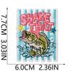 Fishing Theme Embroidery Cloth Sticker Ironing Outdoor Clothing Fishing Gear Bag Catch Pattern Diy Decorative Embroidery Mark Boy