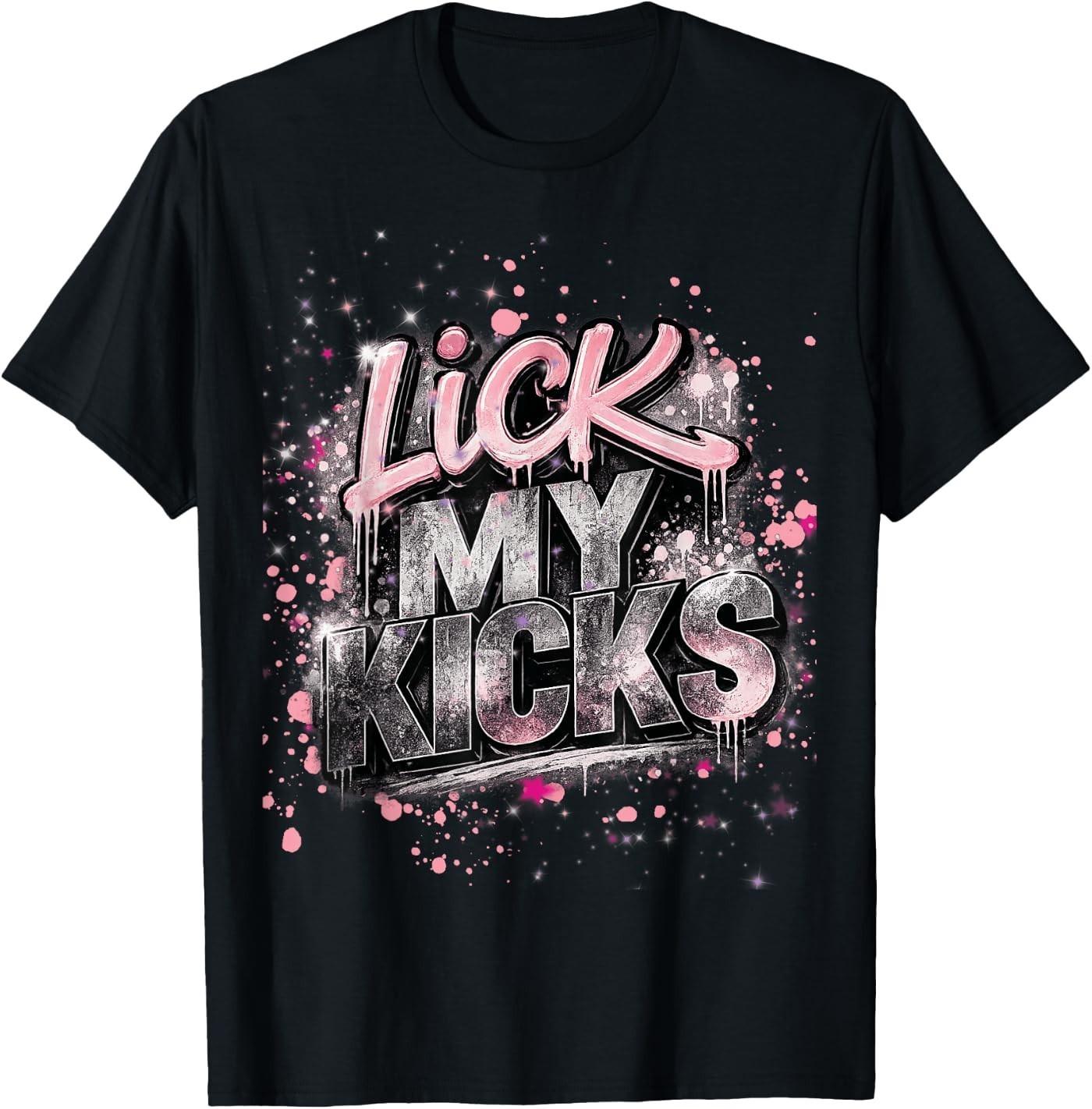 Lick My Kicks Rosegold T- Unisex T-Shirt S