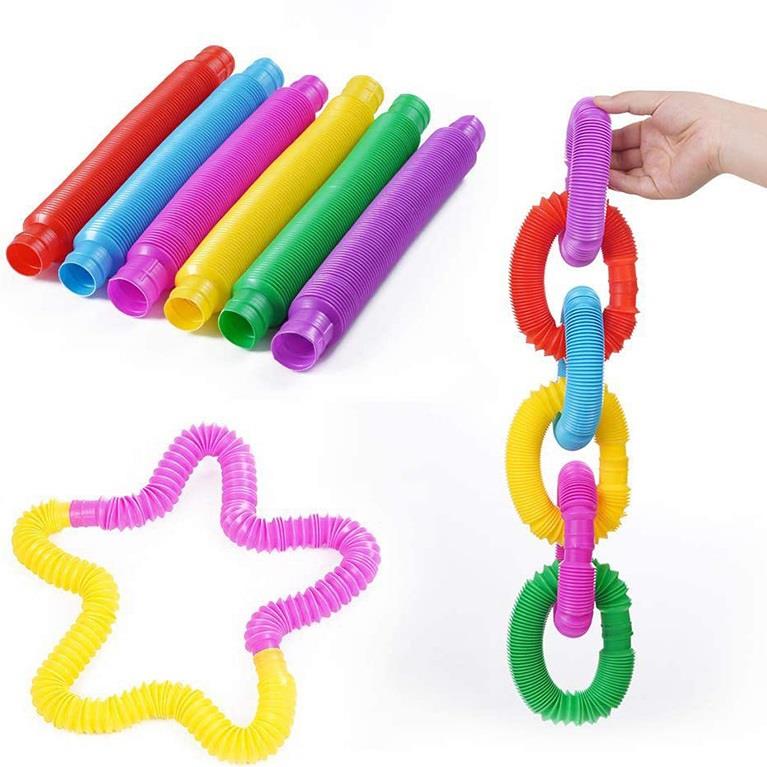 Hot Sale Fidget Stress Relieve Toys Anti Stress Sensory Toy Plastic Bellows Pop Tubes Squeeze Toy Kid Autism For Adult Chilren