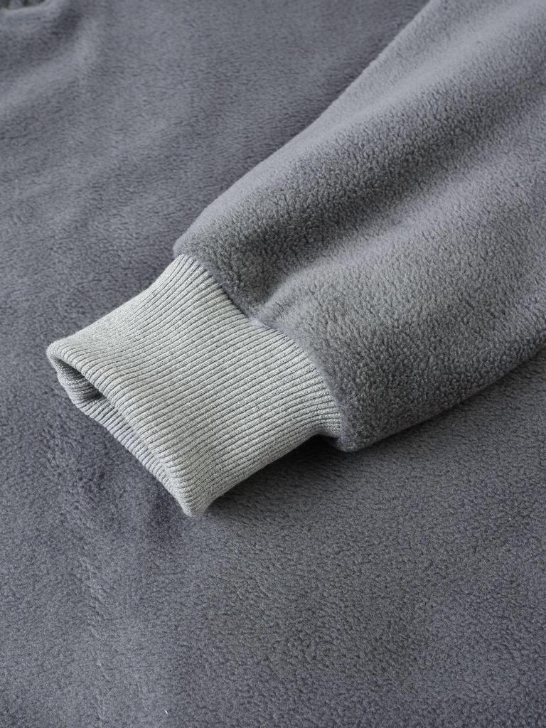 European & American Slim Fit Stand Collar Zipper Pullover for Men's Autumn & Winter Casual Wear