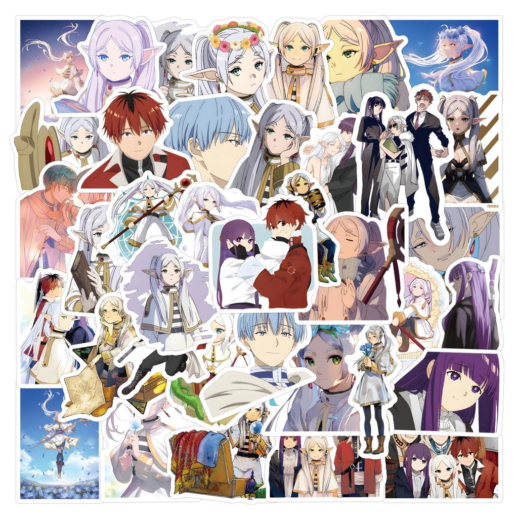 50 New Japanese Comics The Funeral of Florian Graffiti Stickers Decorative Notebook Stickers