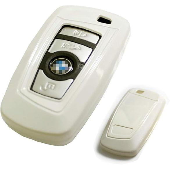 

iJDMTOY Exact Match, брелок с красной поверхностью, жесткий чехол, совместимый со смарт-ключом Bmw 1, 2, 3, 4, 5, 6, 7 серии X3 второго поколения(FCC:YGOHUF5767 белый