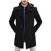 European version of the new woolen men's coat fake two coats order surge hoodie
