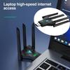 4 Antenna Design Dual Band WiFi USB Adapter Dual Band 2.4G/5Ghz USB Interface 1300Mbps WiFi Dongle Powerful Receiver