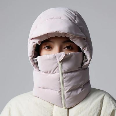 Portable Keep Warm 3-in-1 Winter Cycling Hat Cold Resistant Windproof Warm Scarf Face Mask Velvet Thickened Lei Feng Hat Women