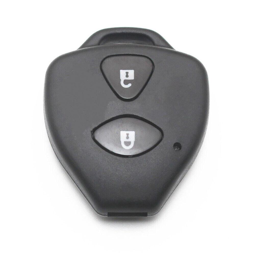 2 Button Key Fob Case Shell Cover for Toyota Avensis Yaris Auris RAV4 Hilux IQ