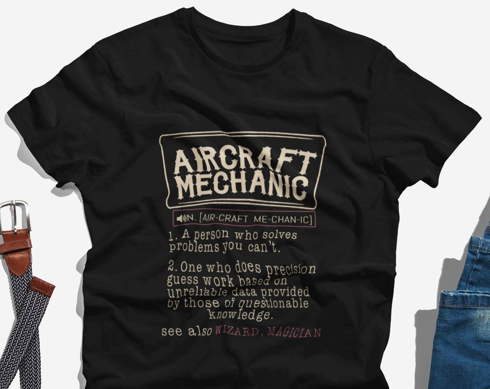 Aircraft Mechanic T Shirt, Aviation Mechanic Shirt, Aircraft Tech Shirt, Aircraft Mechanic Gift, Aviation Tech Support T Shirt Unisex L