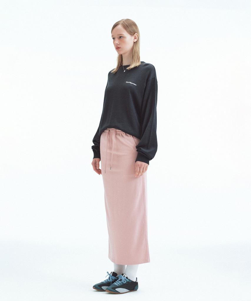 REST&RECREATION Sweat Maxi Skirt - Pink