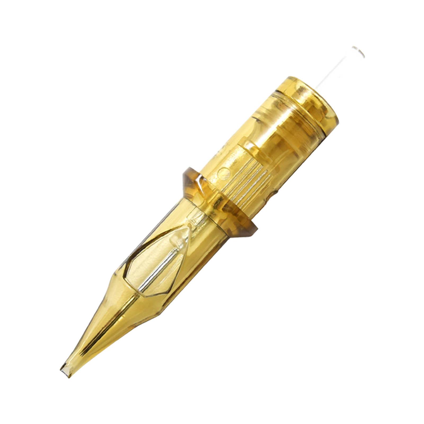 

20 шт. Картриджные иглы для татуировки из нержавеющей стали Равномерный выход Быстрая окраска Золотые картриджные иглы для татуировки 1005RL