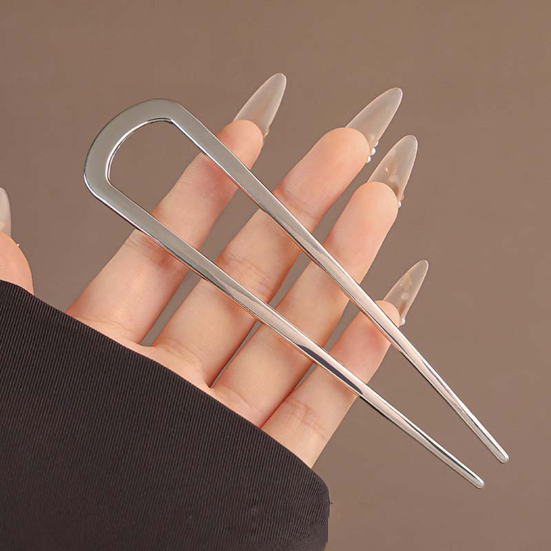 Simple U Shape Hair Clips Pins for Women Girls Hair Sticks Bride Hair Styling Accessories Gold Color Metal Hairpins Barrettes