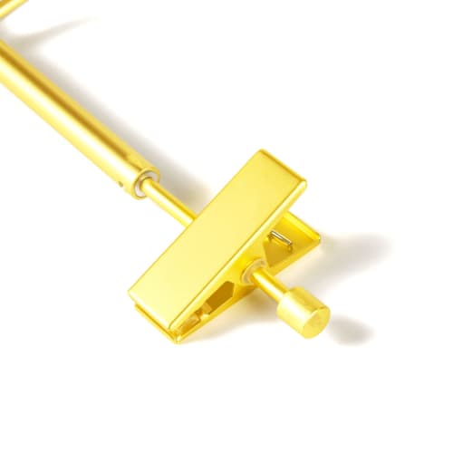 Amber Home Ultra-Lightweight Gold Trouser Hangers, 10-Piece Set, for Skirts, Bottoms, Pants, Slacks, and Towels, Durable Metal Hangers with Adjustable