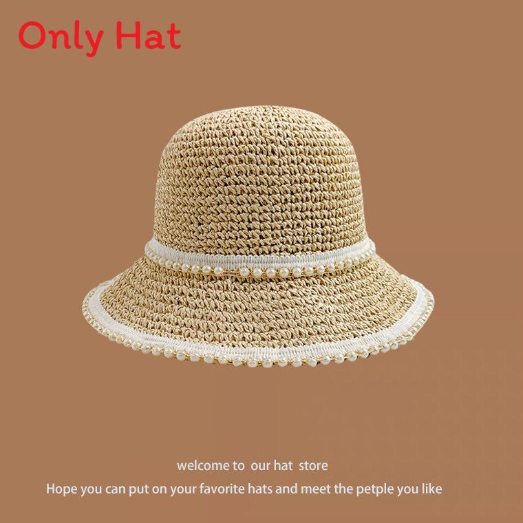 Chapeau de paille d'été à larges bords pour la protection solaire et l'amincissement du visage sans effort
