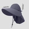 Foldable Sunscreen Cap Breathable Ponytail Hat New Shawl Cap  Summer