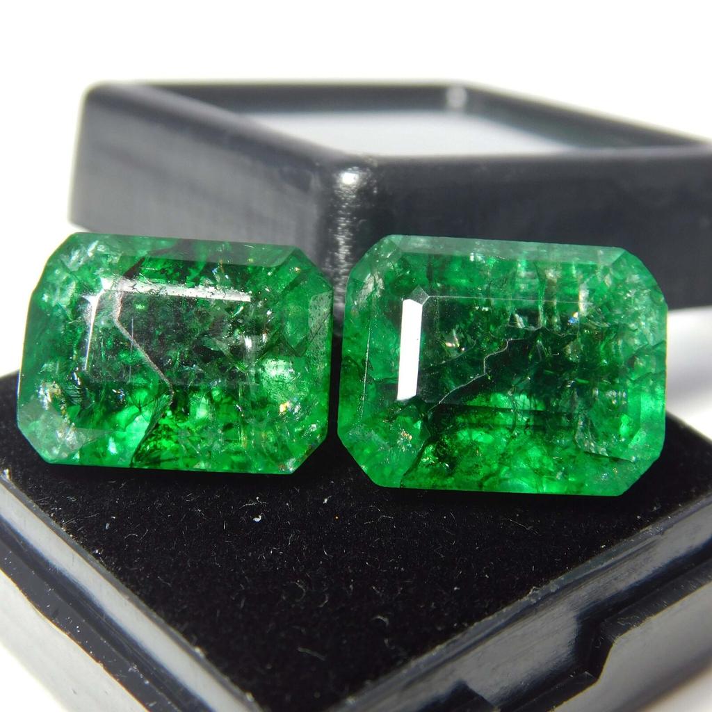 12 Ct Natural EMERALD Green CERTIFIED Loose Gemstone EMERALD Shape A-5468948