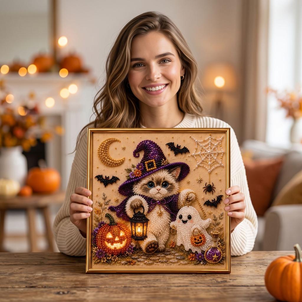 Halloween Bead Painting DIY and Activity