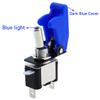 Auto Car Boat Truck Illuminated Led Toggle Switch With Safety Aircraft Flip Up Cover Guard Red Blue Green Yellow White 12V20A