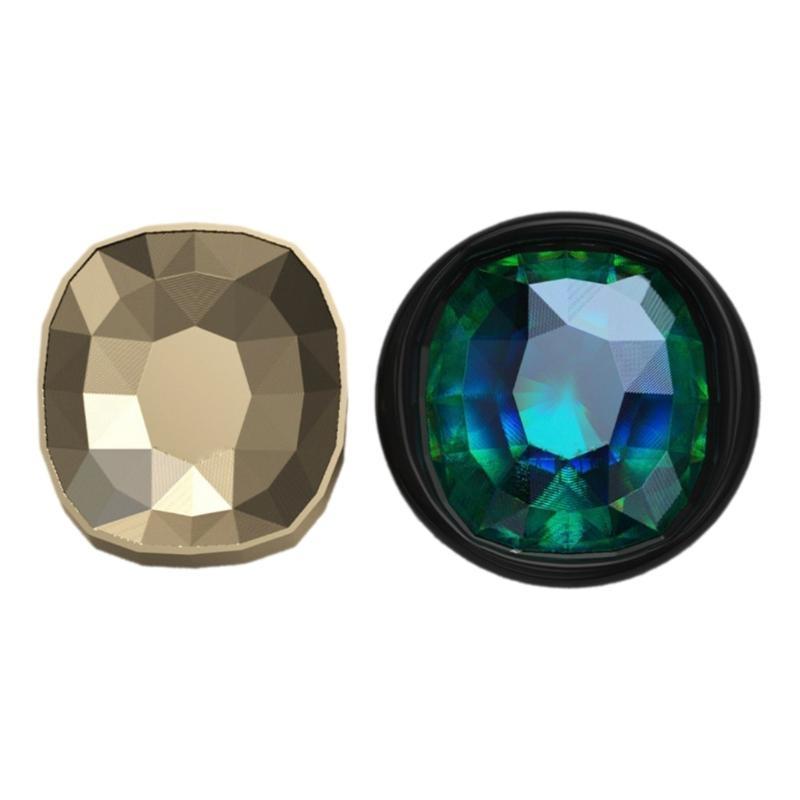 Crystal Carved Seal Stamp Head Irregular Crystal Stone Sealing Stamp Head for Seal Invitations Envelope Scrapbooking