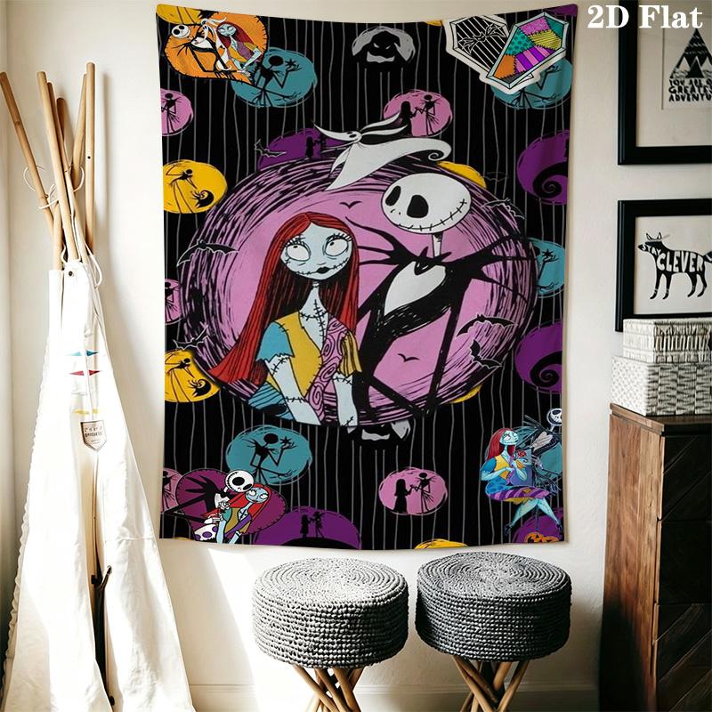 Nightmare Before Emma'S Adventure Tapestry Background Cloth Fashion Print Background Cloth Wall Decoration Christmas Gift