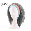 Perückenmütze, Hohe Elastizität Gestrickte Wolle Handgehäkelt Lustige Mütze, Dreads-Design Wollene Perückenkappe für Party Halloween Tägliches Tragen