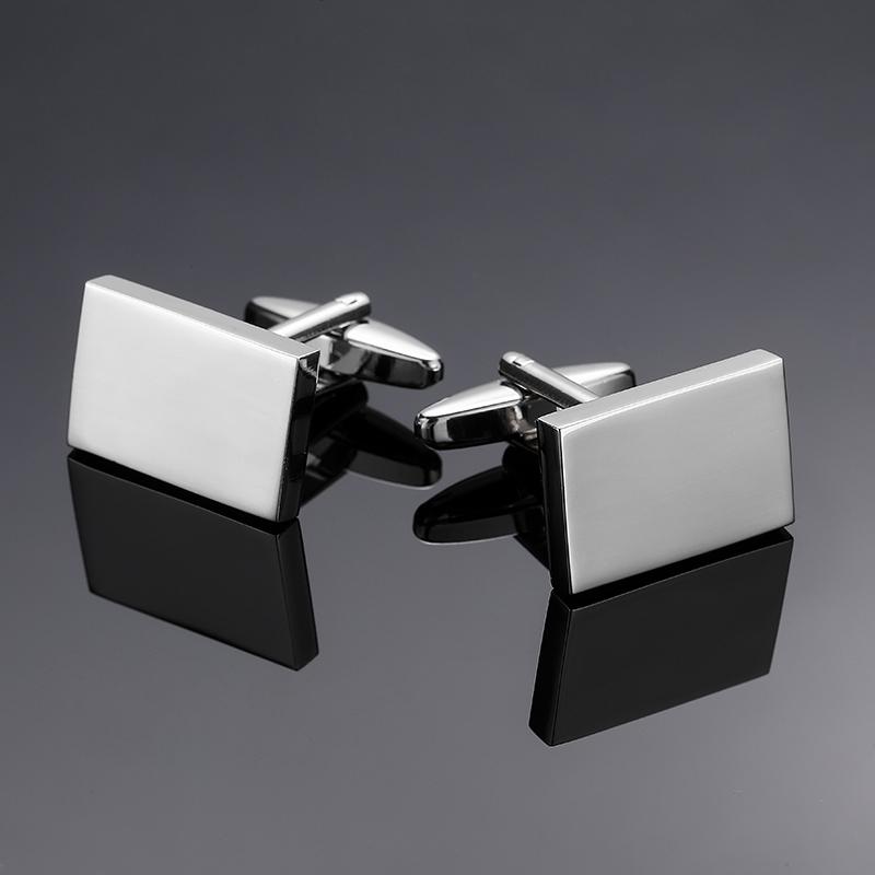 Classic Men's French Shirt Cufflinks High Quality Round Laser Metal Cuffs Buttons Business Suit Accessories, Jewelry Wholesale