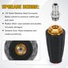 360 Rotating Turbo Nozzle Sprayer With 1/4" Quick Connect 4000 PSI High Pressure Washer Cleaner Accessories Brass