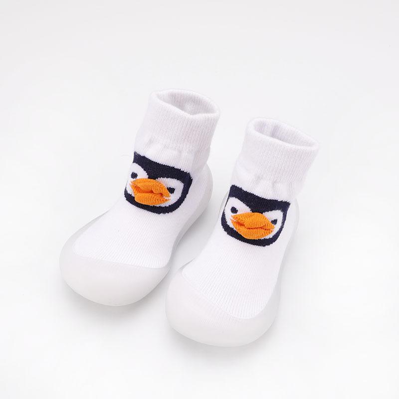 Baby Småbarn Sko Gutter Jenter Spedbarn First Walker Barn Tegneserie Dyr Myk Gummisåle Sokker Sko Strikk Anti-skli støvletter
