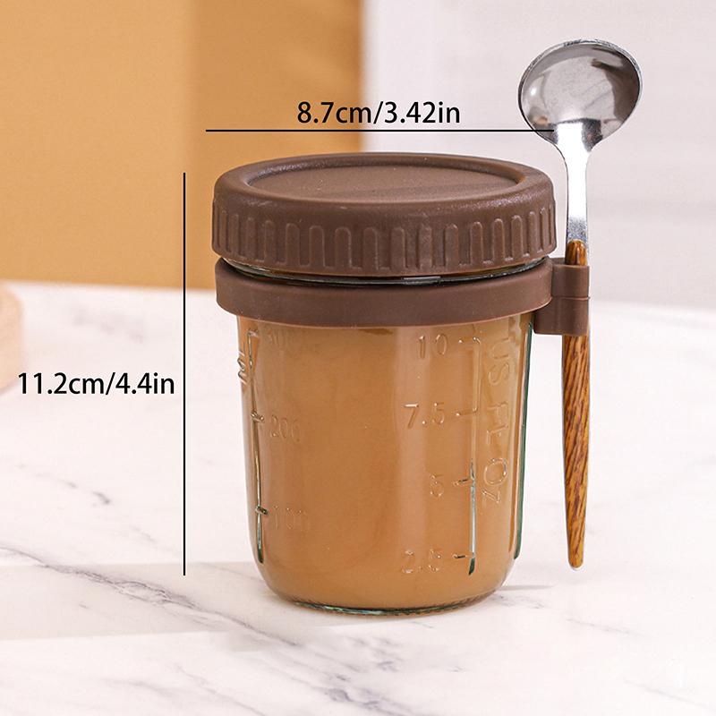 

Портативная чашка для завтрака, овсянки, хлопьев, орехов, йогурта, салата, чашка с крышкой, ложка, многофункциональный термостойкий стакан для сока, молока кофейный