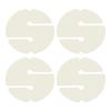 4PCS Cave Diving Line Circle Marker ABS Scuba Safety Rope Line Round Marker for Underwater Noctilucent