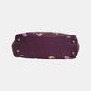 [Pre-Owned] Tote Bag Purple Red Leather Printed Shoulder Handbag - Very Good #MT49OO