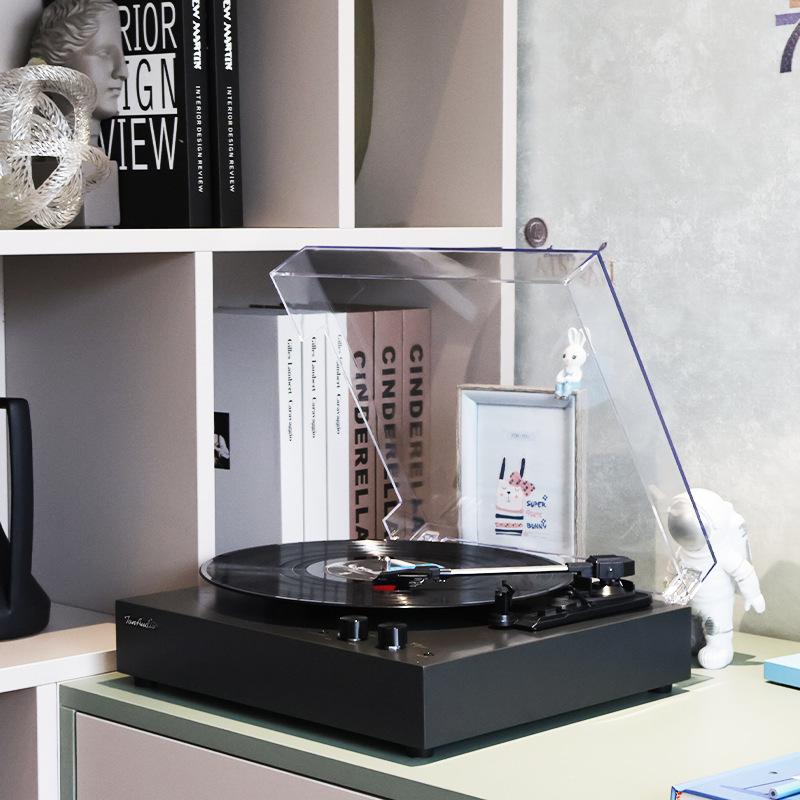 Tang Dian Portable Retro Vinyl Record Player with Bluetooth Speaker - Perfect Valentine's Day Gift