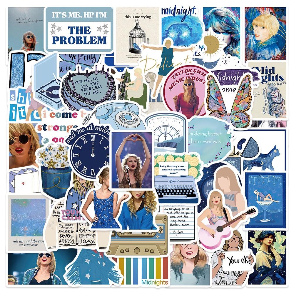 Taylor Swift Music Album Stickers Waterproof Diy For Luggage Guitar Skateboard Phone Case Water Bottle