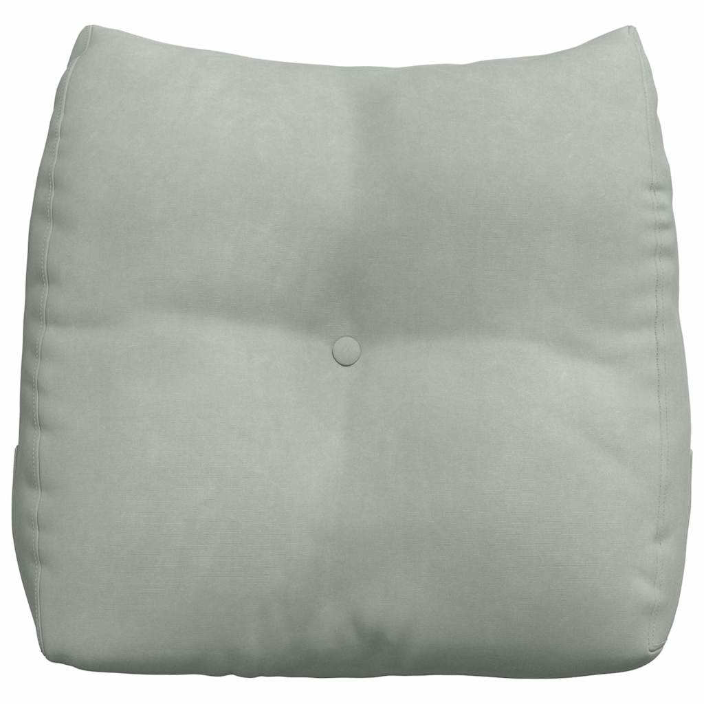 Back Cushion Light Grey 45 x 24 x 50 cm Velvet