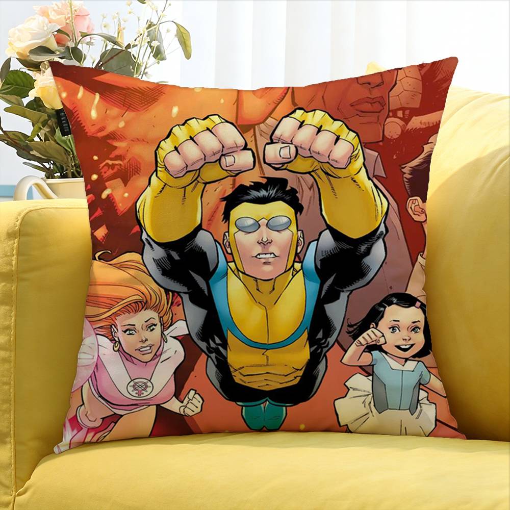 Invincible Various Sizes Square Pillow Case For Car Home Bedchamber Decor