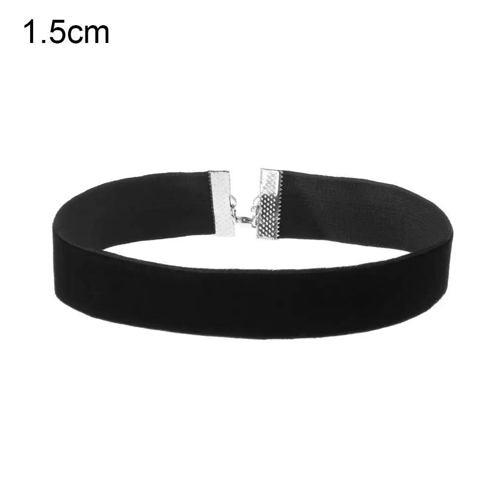 Gothic Black Velvet Choker Necklace Adjustable Rope Women Girl Kpop Jewelry Accessories for Party Gift