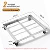 NaiDuo Outdoor Movable Tray Stand with 2-inch Wheels