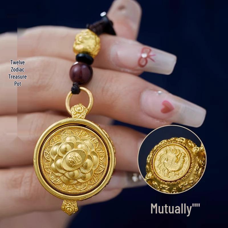 Obrotowe Zawieszki do Kluczy Zodiaku: Skarbonka Bogactwa i Wisiorki Urodzinowe